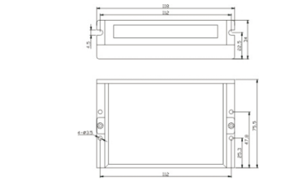 二相步进电机驱动器安装尺寸