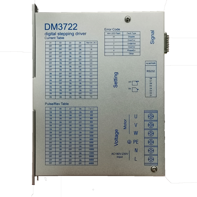 三相高压步进驱动器DM3722A