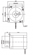 130步进电机功率、转速与扭矩、接线图尺寸